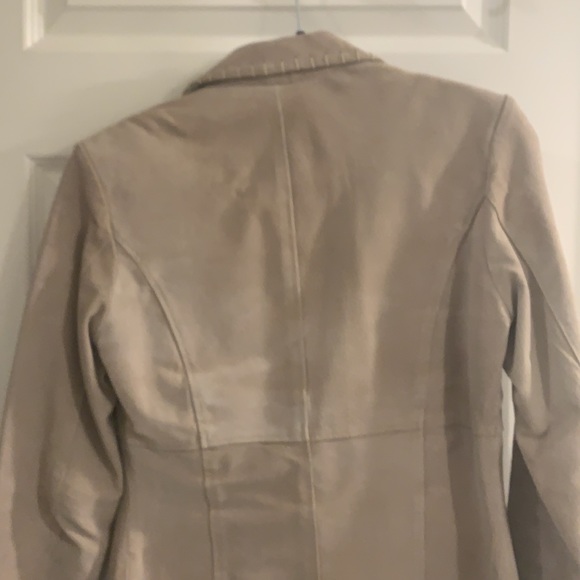 Suede Jacket with stitching and silk liner - Picture 2 of 2